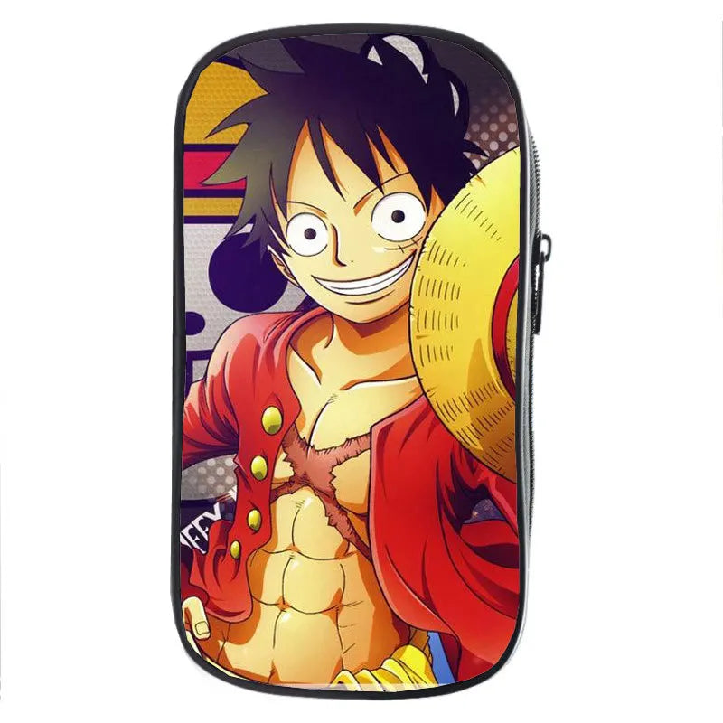 Piórnik One Piece – Klasyczny portret Luffy’ego na żółtym tle
