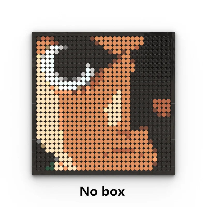 Mozaikowy obraz pixel art One Piece – Portret Roronoa Zoro (klocki)