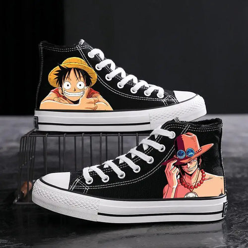 One Piece Sneakers - Ace Black