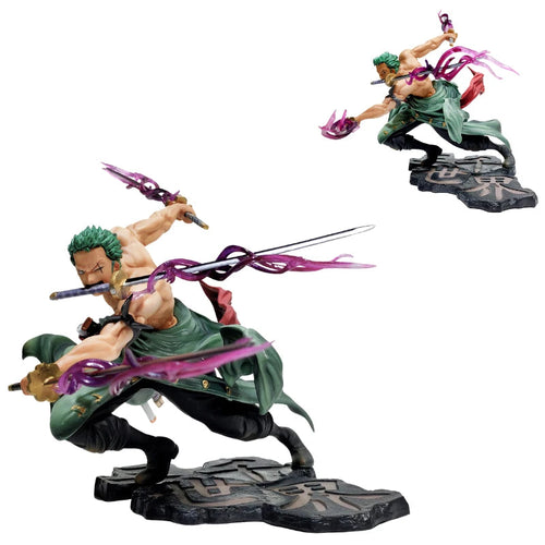 One Piece Figurine - Roronoa Zoro (Combat Pose with Two Swords)