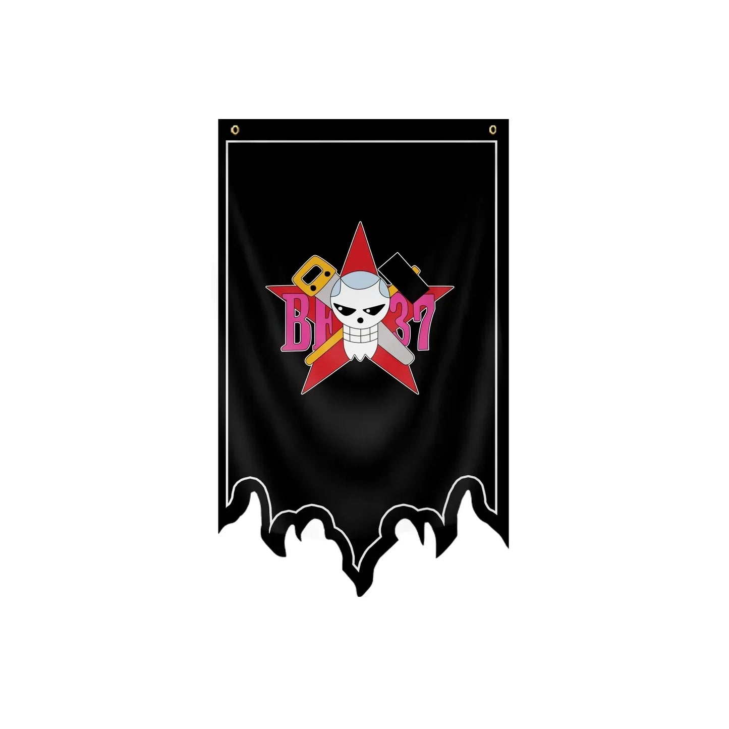 One Piece Flag - Buggy the Clown Jolly Roger