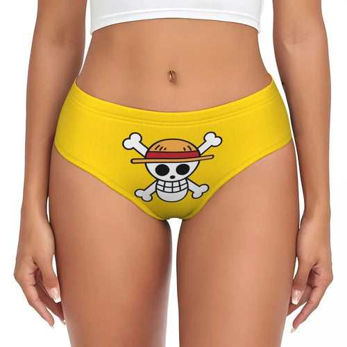 One Piece Briefs – Tony Tony Chopper Jolly Roger Design (Yellow)