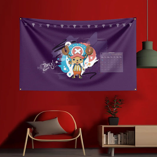 Plakat One Piece – Tony Tony Chopper Sakura (Fioletowy)