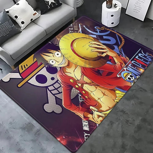 One Piece Rug - Portrait of Monkey D. Luffy (Action Pose)
