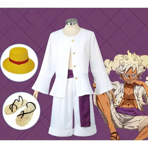 One Piece Cosplay Costume - Monkey D. Luffy's Classic Outfit