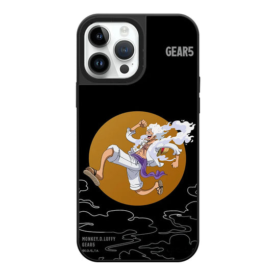 Etui na iPhone’a One Piece – Monkey D. Luffy Gear 5 ze złotym księżycem